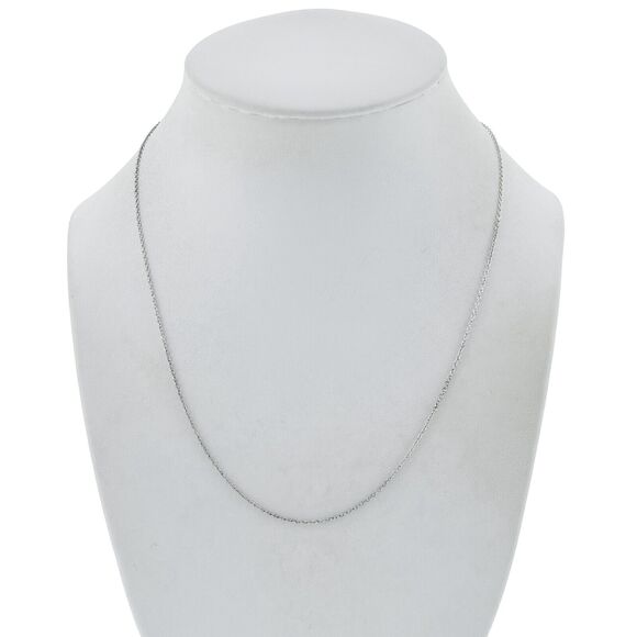 Vintage RO MD Sterling Silver 925 0.9mm Cable Link Chain Necklace 18" - Picture 1 of 3